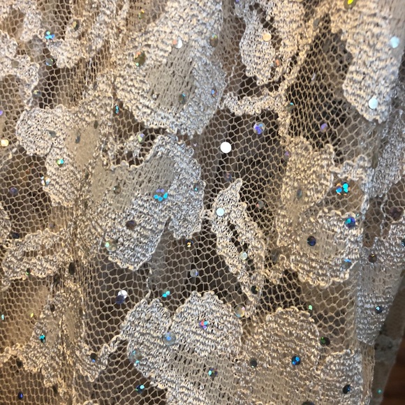 2-Piece Cocktail Dress w/Sequined Dinner Jacket - Picture 5 of 5